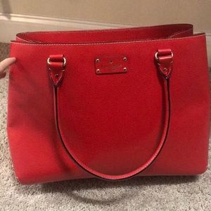Kate Spade Large Red Tote Handbag